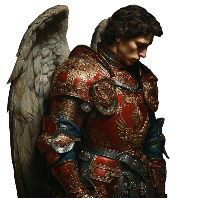 Saint Michael Archangel V50 Vinyl Car Decal Sticker – Waterproof & UV-Resistant 3.4133333333333336"