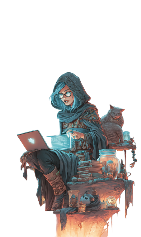 Digital Witch Vinyl Car Decal Sticker – Waterproof & UV-Resistant 4.746666666666667"