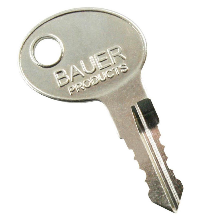 USA Made Key Code 977 | Bauer Logo | Original Equipment Replacement RV Key