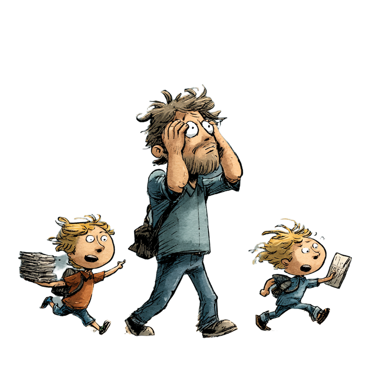 Distracted Parent Vinyl Car Decal Sticker – Waterproof & UV-Resistant 3.4133333333333336"