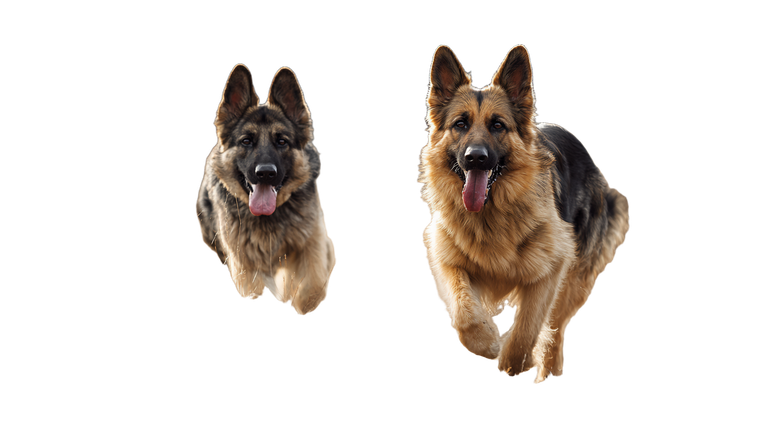 Happy German Shepherds Vinyl Car Decal Sticker – Waterproof & UV-Resistant 5.4