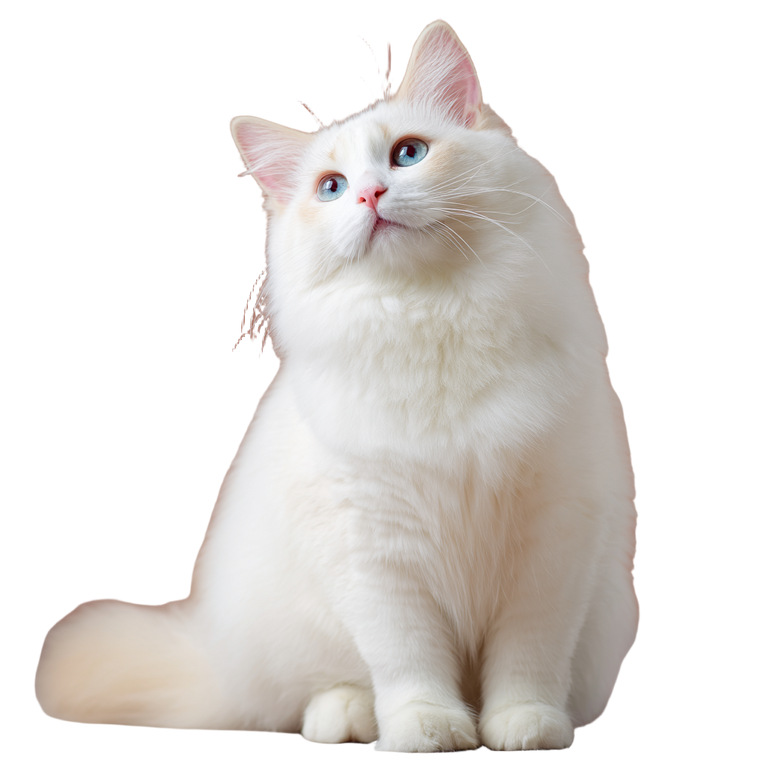 Cute Ragdoll Kitten V3 Vinyl Car Decal Sticker – Waterproof & UV-Resistant 3.4133333333333336"