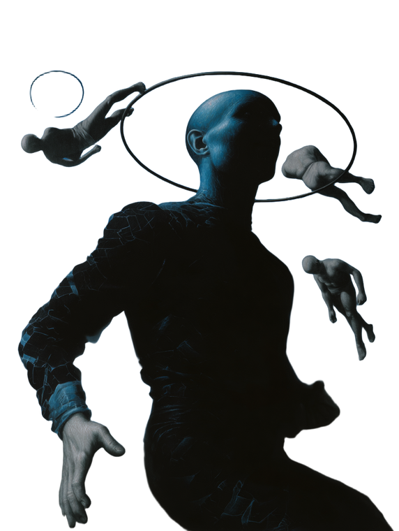 Elegant Alien Levitation Vinyl Car Decal Sticker – Waterproof & UV-Resistant 4.1066666666666665"