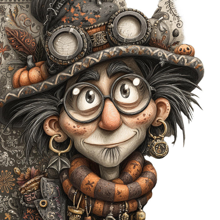 Whimsical Halloween Character Vinyl Car Decal Sticker – Waterproof & UV-Resistant 3.4133333333333336"