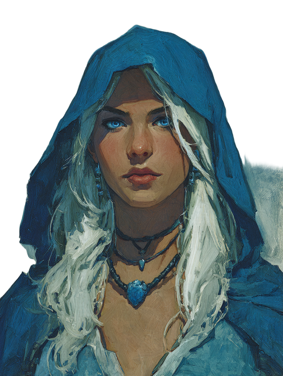 Ice Mage Portrait Vinyl Car Decal Sticker – Waterproof & UV-Resistant 8.213333333333333"