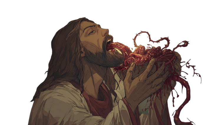 Creepypasta Jesus Vinyl Car Decal Sticker – Waterproof & UV-Resistant 2.72"