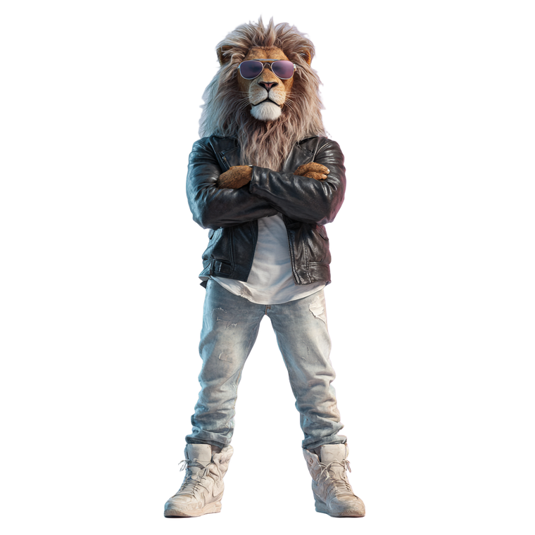 Stylish Lion Vinyl Car Decal Sticker – Waterproof & UV-Resistant 3.4133333333333336"