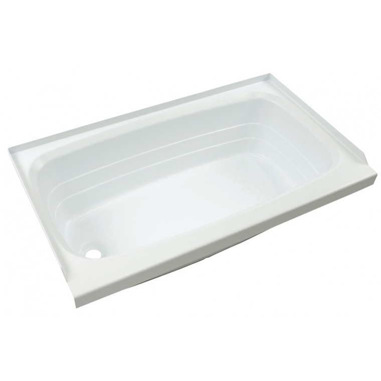 Upgrade Your RV Tub with Lippert Components Better Bath Standard Tub | 40x24 Inch | Left Hand Drain | ABS Material