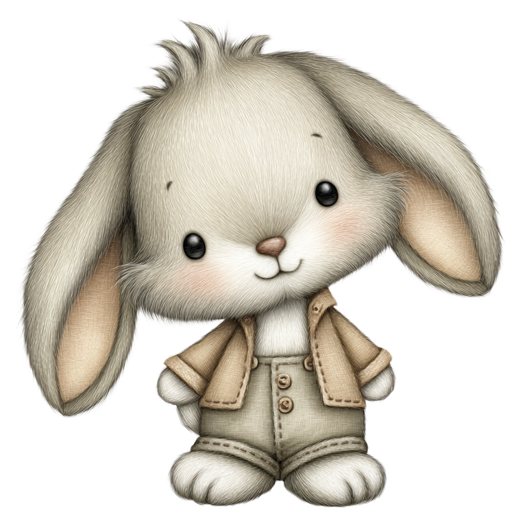 Cute Bunny V5 Vinyl Car Decal Sticker – Waterproof & UV-Resistant 6.826666666666667"