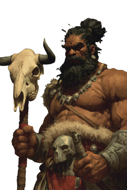 Giant Barbarian Portrait Vinyl Car Decal Sticker – Waterproof & UV-Resistant 4.4