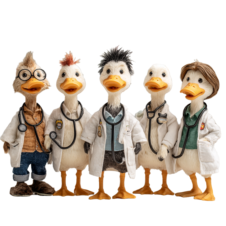 Duck Doctors Group Vinyl Car Decal Sticker – Waterproof & UV-Resistant 6.826666666666667"
