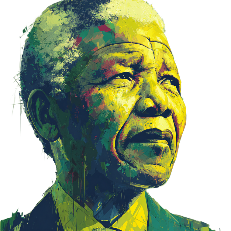 Nelson Mandela V4 Vinyl Car Decal Sticker – Waterproof & UV-Resistant 6.826666666666667"