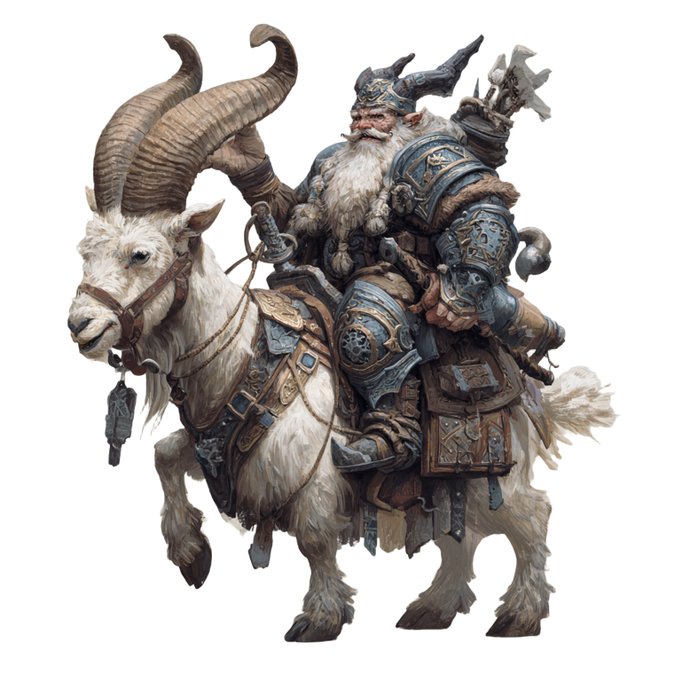 Armoured Dwarf Rider V2 Vinyl Car Decal Sticker – Waterproof & UV-Resistant 3.4133333333333336"