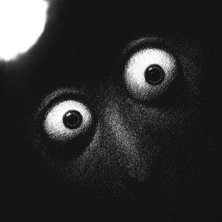 Spooky Eyes Vinyl Car Decal Sticker – Waterproof & UV-Resistant 3.4133333333333336"