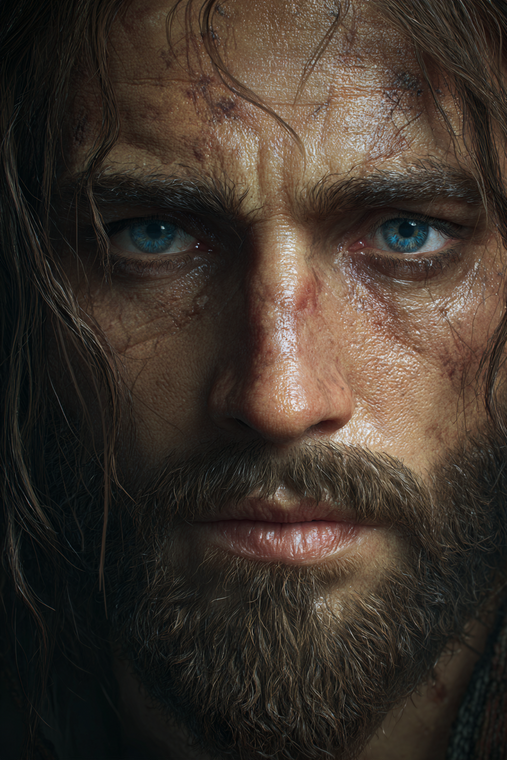 Jesus Christ Portrait V19 Vinyl Car Decal Sticker – Waterproof & UV-Resistant 4.4