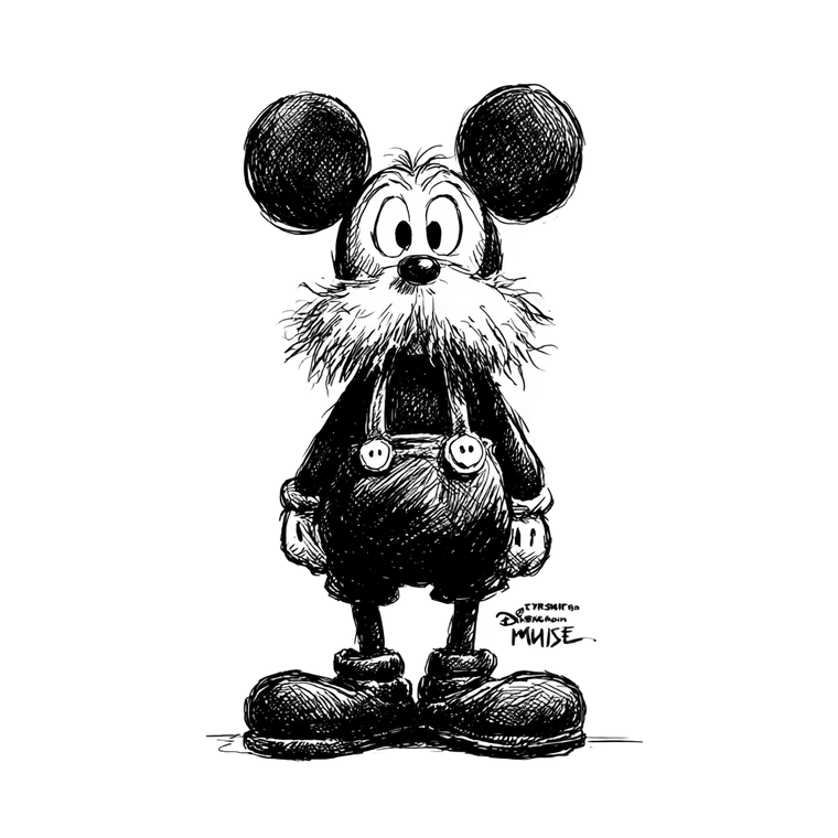 Vintage Cartoon Mouse V4 Vinyl Car Decal Sticker – Waterproof & UV-Resistant 6.826666666666667"