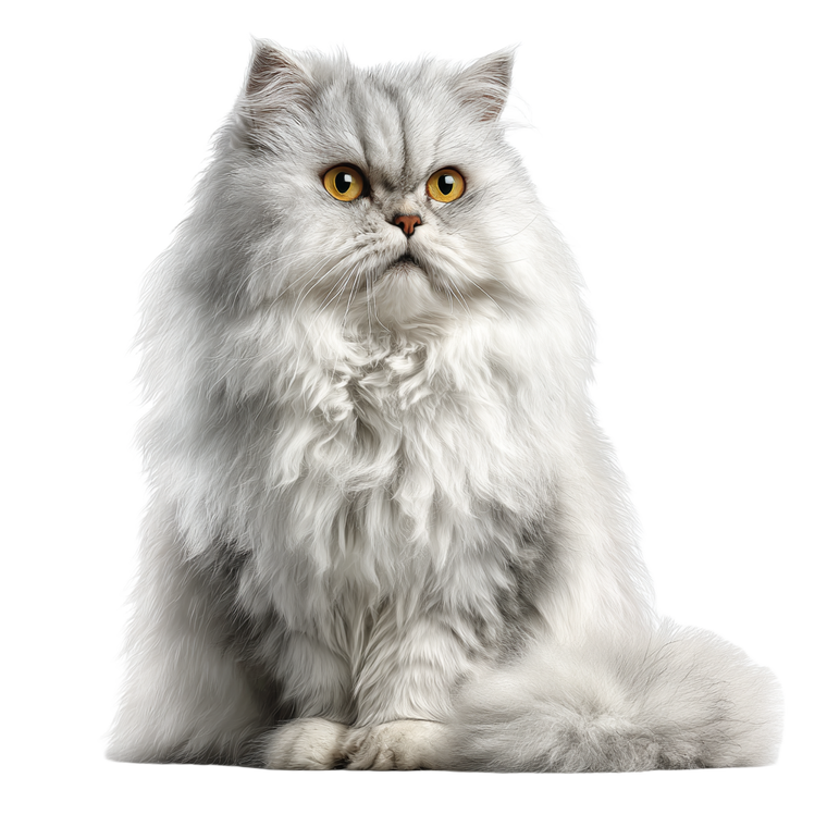 Fluffy Persian Cat V9 Vinyl Car Decal Sticker – Waterproof & UV-Resistant 3.4133333333333336"