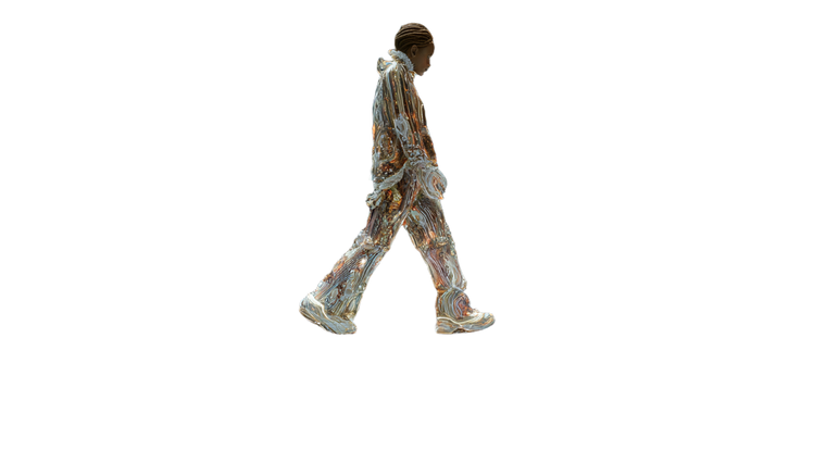 Futuristic Fashion Transformation Vinyl Car Decal Sticker – Waterproof & UV-Resistant 5.4