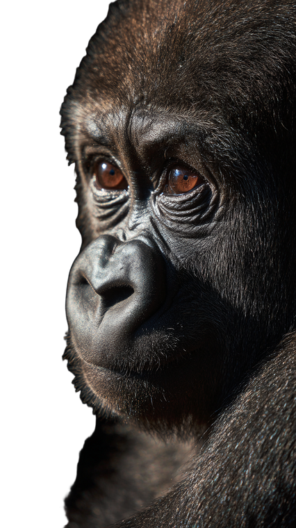 Sulky Baby Gorilla Vinyl Car Decal Sticker – Waterproof & UV-Resistant 4.8533333333333335"