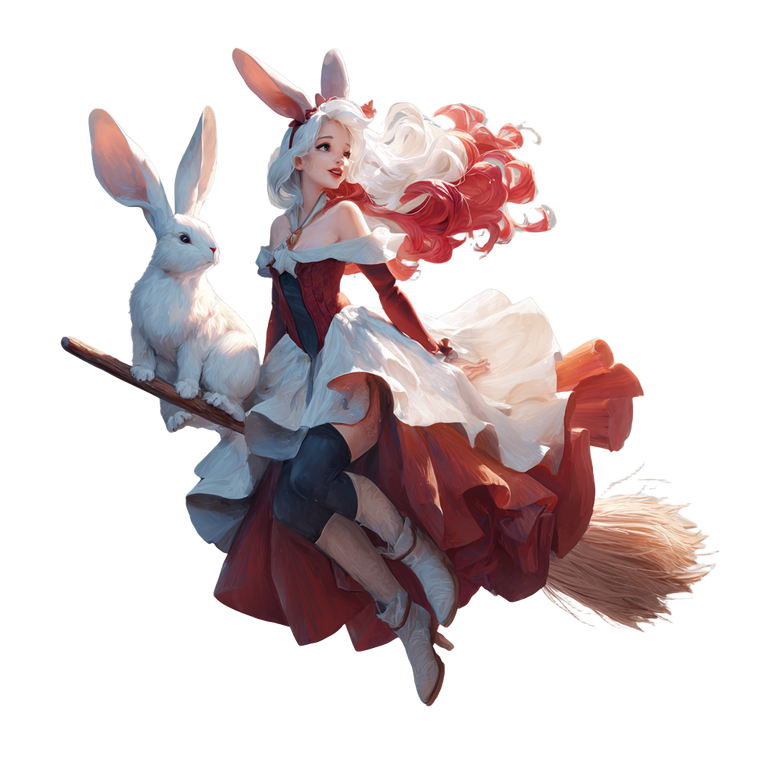 Witch On Broomstick V5 Vinyl Car Decal Sticker – Waterproof & UV-Resistant 3.4133333333333336"