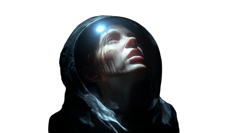 Sad Helmeted Woman V2 Vinyl Car Decal Sticker – Waterproof & UV-Resistant 5.4