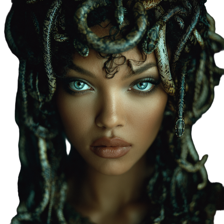 Beautiful Medusa V5 Vinyl Car Decal Sticker – Waterproof & UV-Resistant 3.4133333333333336"