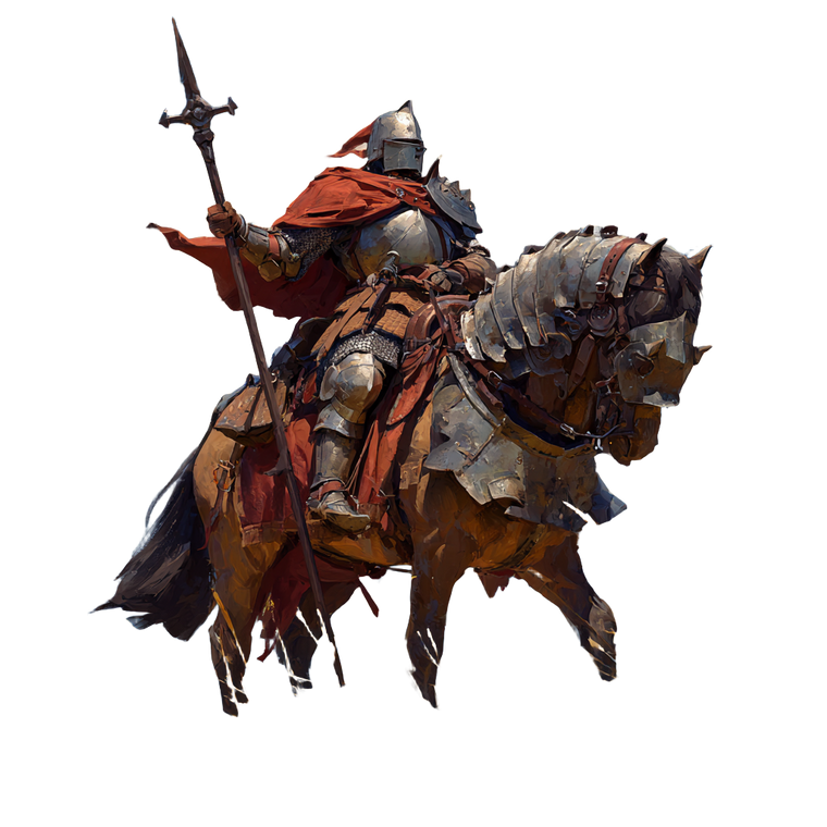 Medieval Cavalryman V2 Vinyl Car Decal Sticker – Waterproof & UV-Resistant 3.4133333333333336"