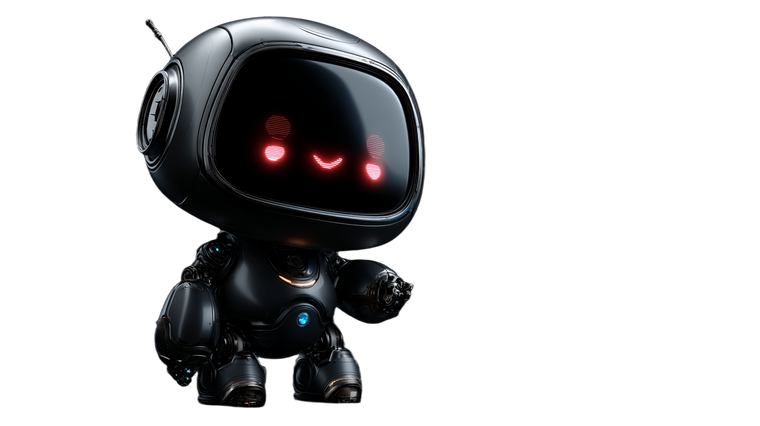 Cute Digital Robot Vinyl Car Decal Sticker – Waterproof & UV-Resistant 2.72"