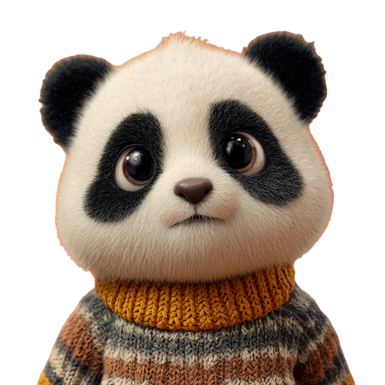 Cute Panda Baby Vinyl Car Decal Sticker – Waterproof & UV-Resistant 3.4133333333333336"