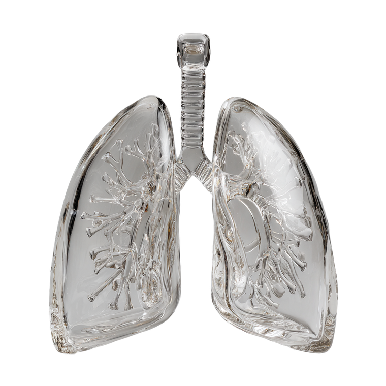 Glass Lungs Vinyl Car Decal Sticker – Waterproof & UV-Resistant 3.4133333333333336"