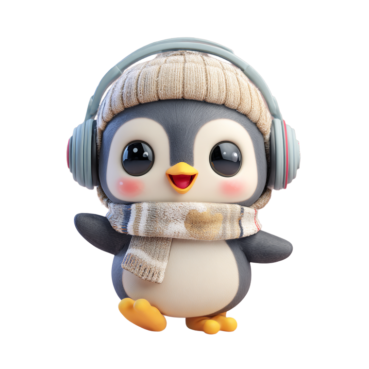 Chibi Penguin Toy Vinyl Car Decal Sticker – Waterproof & UV-Resistant 6.826666666666667"