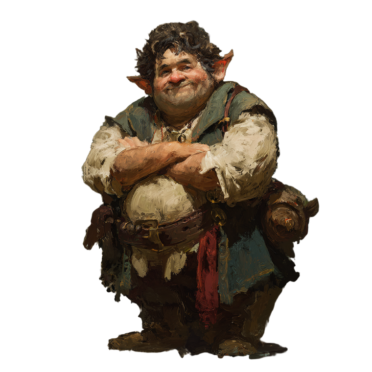 Portly Elf Innkeeper Vinyl Car Decal Sticker – Waterproof & UV-Resistant 3.4133333333333336"