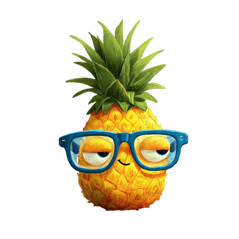 Smug Pineapple Vinyl Car Decal Sticker – Waterproof & UV-Resistant 3.4133333333333336"