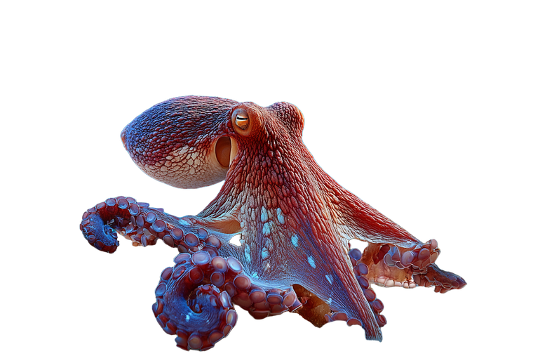 Curious Octopus Exploring Vinyl Car Decal Sticker – Waterproof & UV-Resistant 2.986666666666667"