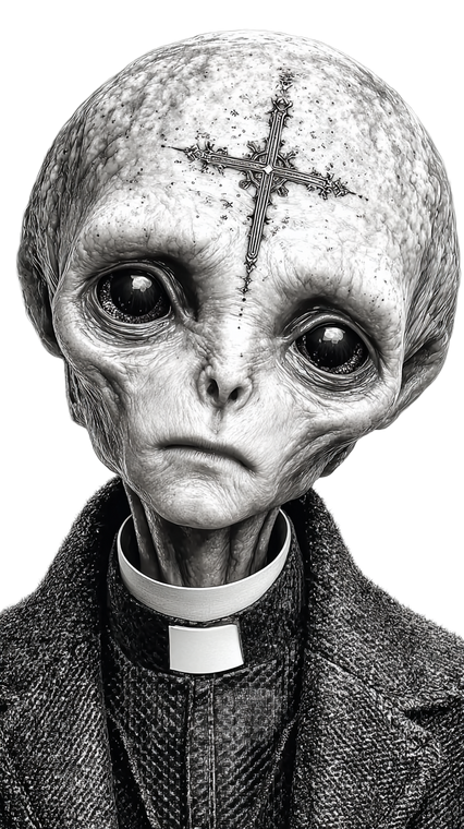 Surreal Alien Vampire V3 Vinyl Car Decal Sticker – Waterproof & UV-Resistant 9.706666666666667"