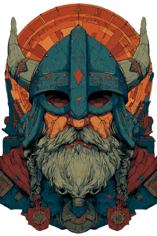 Viking Warrior Design V3 Vinyl Car Decal Sticker – Waterproof & UV-Resistant 8.96"