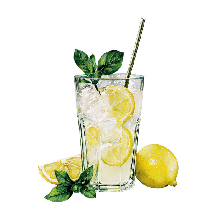 Watercolor Lemonade Vinyl Car Decal Sticker – Waterproof & UV-Resistant 3.4133333333333336"
