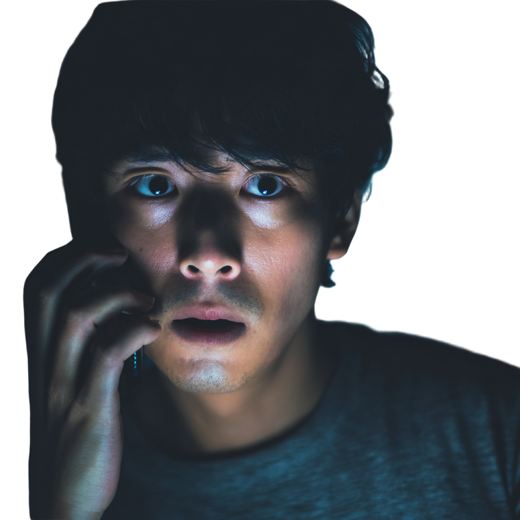 Shocked Caller Vinyl Car Decal Sticker – Waterproof & UV-Resistant 3.4133333333333336"