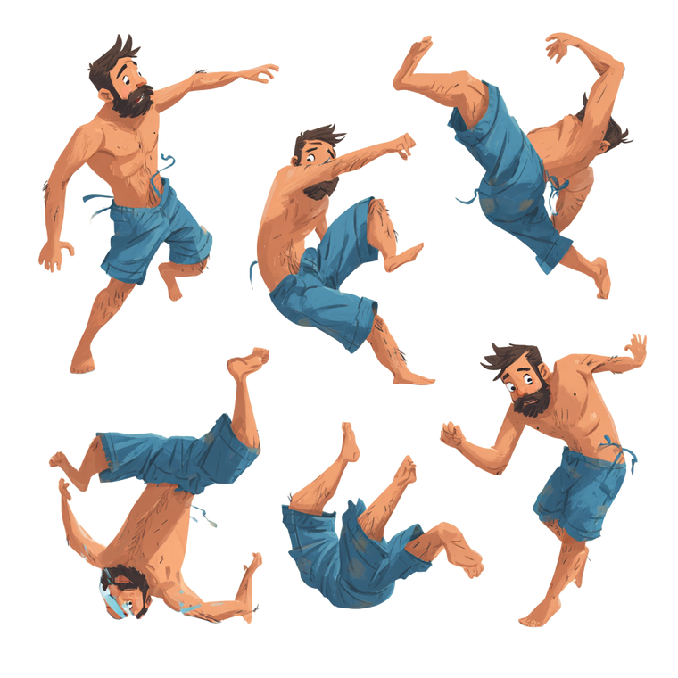Falling Man Illustration Vinyl Car Decal Sticker – Waterproof & UV-Resistant 3.4133333333333336"