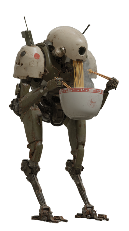Robotic Mech Eating Vinyl Car Decal Sticker – Waterproof & UV-Resistant 9.706666666666667"