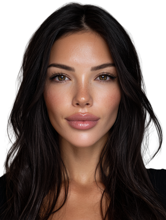 Latina Woman Portrait V16 Vinyl Car Decal Sticker – Waterproof & UV-Resistant 8.213333333333333"