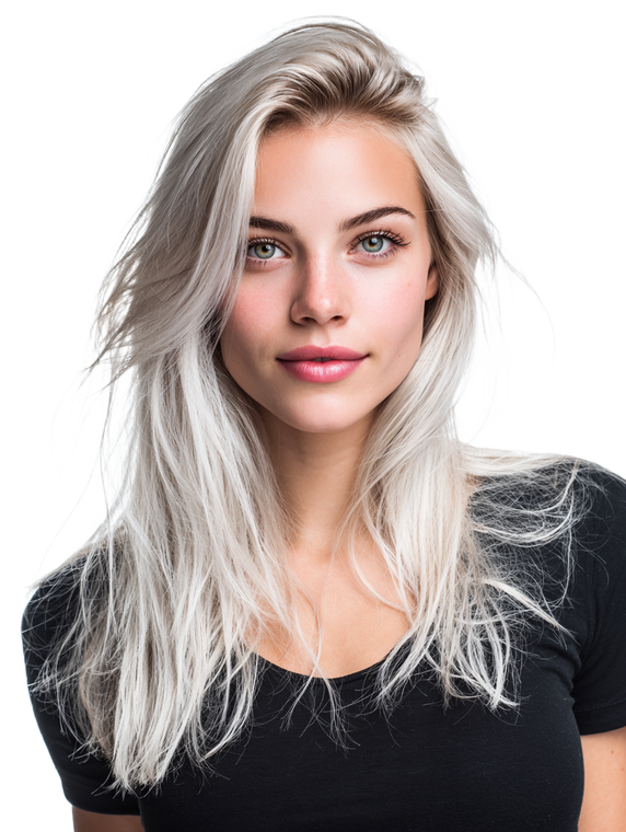Platinum Blonde Portrait V12 Vinyl Car Decal Sticker – Waterproof & UV-Resistant 8.213333333333333"