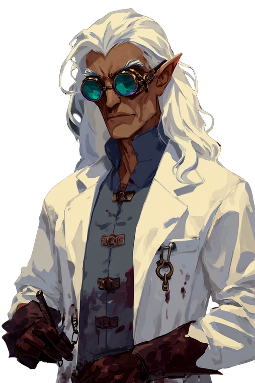 Evil Elf Surgeon Vinyl Car Decal Sticker – Waterproof & UV-Resistant 8.96"