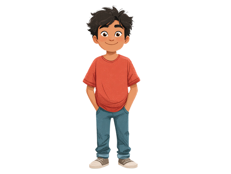 Cartoon Boy V10 Vinyl Car Decal Sticker – Waterproof & UV-Resistant 6.1866666666666665"