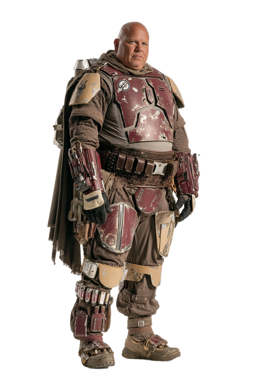 Mandalorian Man Vinyl Car Decal Sticker – Waterproof & UV-Resistant 8.96"
