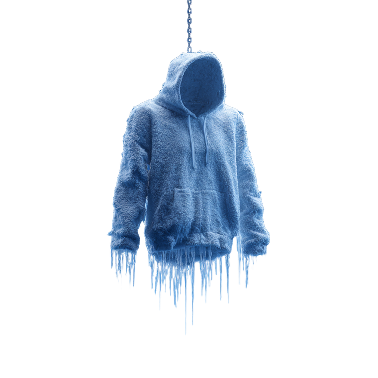 Frozen Hoodie Vinyl Car Decal Sticker – Waterproof & UV-Resistant 3.4133333333333336"