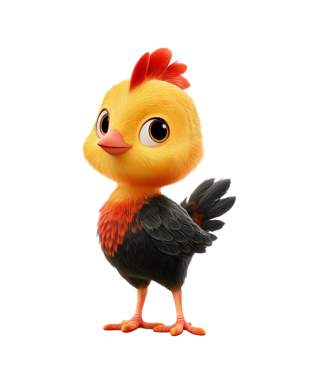 Cute Chick Character V4 Vinyl Car Decal Sticker – Waterproof & UV-Resistant 3.946666666666666