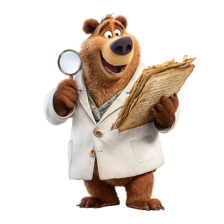 Bear Scientist V2 Vinyl Car Decal Sticker – Waterproof & UV-Resistant 6.826666666666667"