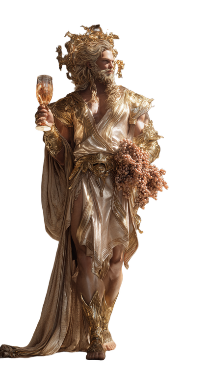 Golden Alcohol God Vinyl Car Decal Sticker – Waterproof & UV-Resistant 4.8533333333333335"