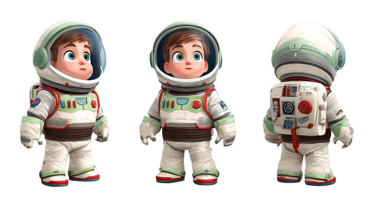 Fantastical Spacesuit Boy Vinyl Car Decal Sticker – Waterproof & UV-Resistant 2.72"